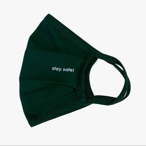 3 Pack Cotton Face Mask Unisex 2 Layer Green